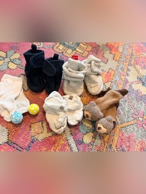 Assorted Kids Booties and Socks - Neutral Mix